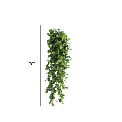 Artificial Creeping Fig Garland Bushes (UV Resistant & Fire Rated | 7.1in x 30in | 18cm x 76cm Each)-1