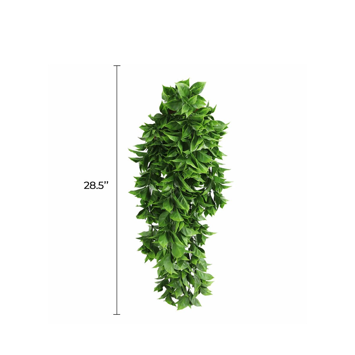 Artificial Dense Hanging Flowering Pothos Bushes – Vivid Green UV Resistant & Fire Rated | 10.6in x 28.5in (27cm x 72cm Each)-1