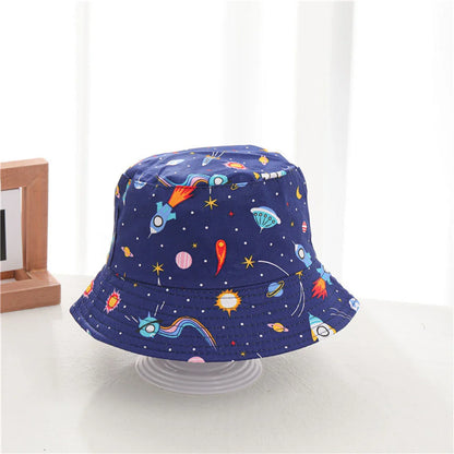 Multi-variant patterned print bucket hat for children-11