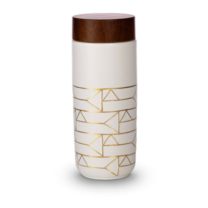 The Alchemical Signs Gold Ceramic Travel Mug-3