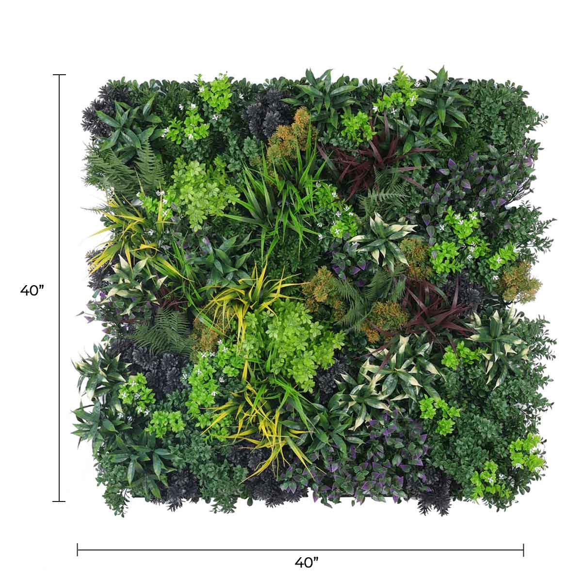 Ultra Luxury  Floral Fusion Vertical Garden 40" x 40" 11SQ FT Commercial Grade UV Resistant-1
