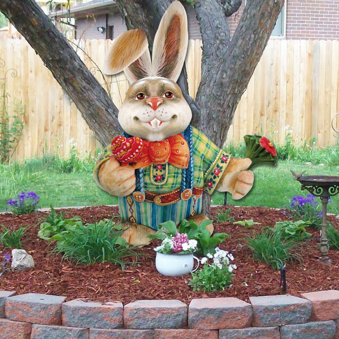 Father Bunny Easter Door Decor by G. DeBrekht - Easter Spring Decor - 8154423H-3
