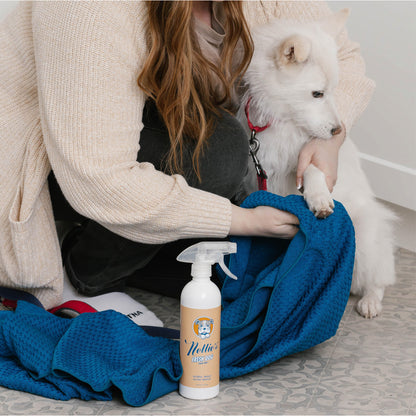 Nellie'S Dog Towel and Waterless Dog 16 Fl Oz Shampoo Bundle