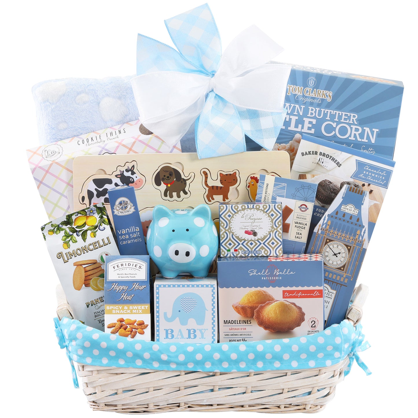 Welcome Home Baby Boy Gift Basket, 26.41 Oz.