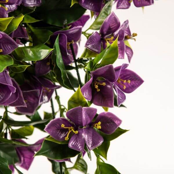 (5 Pieces) Vibrant Purple Hanging Artificial Bougainvillea Plant UV Resistant, 30"-2