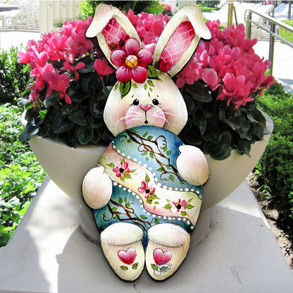 Bunny Hugs Easter Door Decor by Jamie Mills-Price - Easter Spring Decor - 8457602H-3
