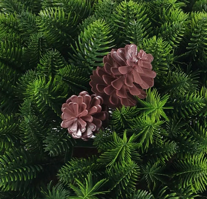 Hanging Artificial Cedar Pine Cone Basket 18" UV Resistant-2
