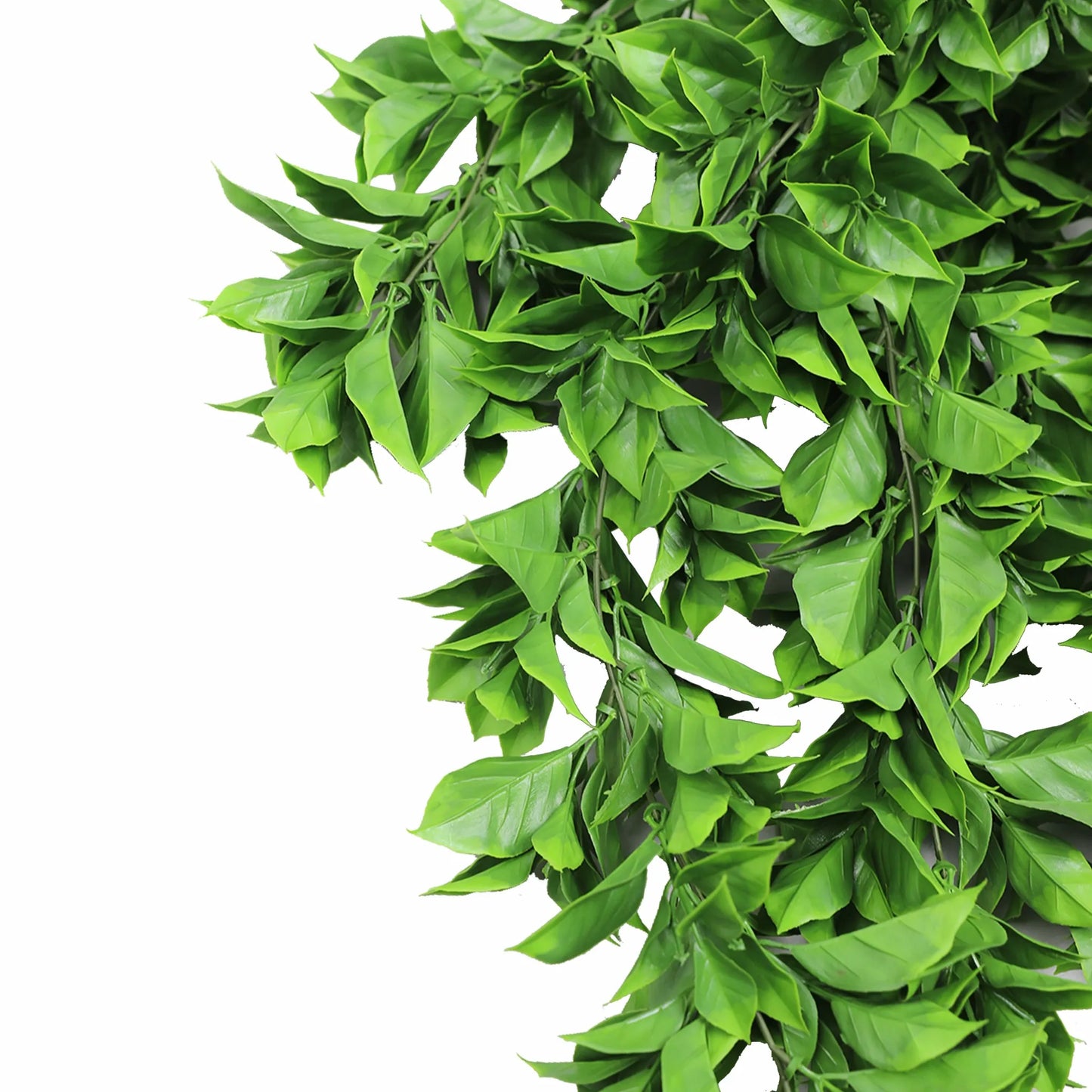 Artificial Dense Hanging Flowering Pothos Bushes – Vivid Green UV Resistant & Fire Rated | 10.6in x 28.5in (27cm x 72cm Each)-4