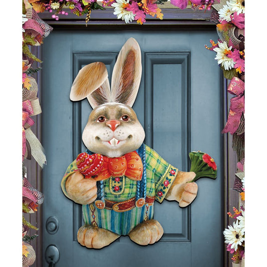 Father Bunny Easter Door Decor by G. DeBrekht - Easter Spring Decor - 8154423H-0