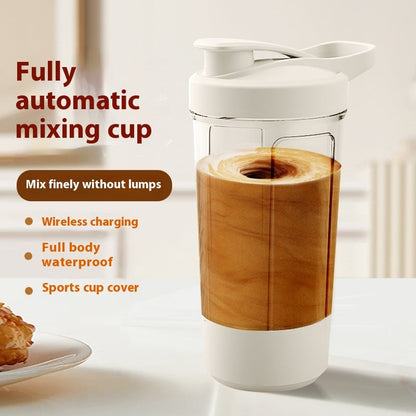 Electric Coffee Milk Protein Powder Mixing Cup - 400Ml/ 14oz Automatic Shaker with 1200mAh Battery-5