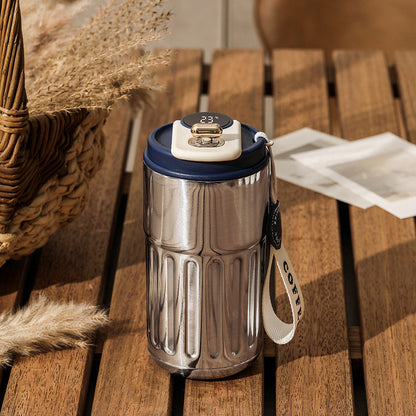 Smart Digital Thermal Bottle | Stainless Steel Coffee Mug with Temperature Display 450ml-5