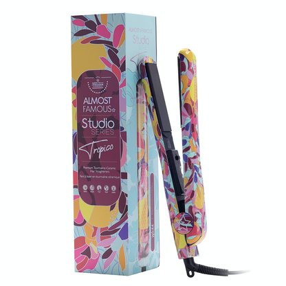 Tropico Studio 1.25" Flat Iron with Waterprint Design-8