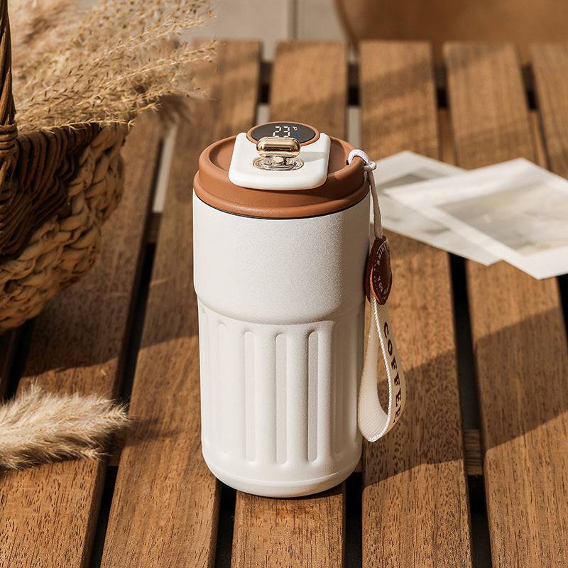 Smart Digital Thermal Bottle | Stainless Steel Coffee Mug with Temperature Display 450ml-1