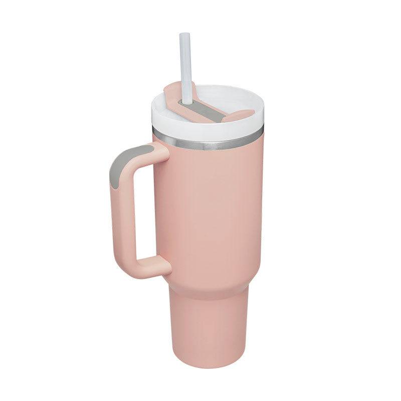 Thermal Mug 40oz Straw Coffee Insulation Cup With Handle BPA Free-9