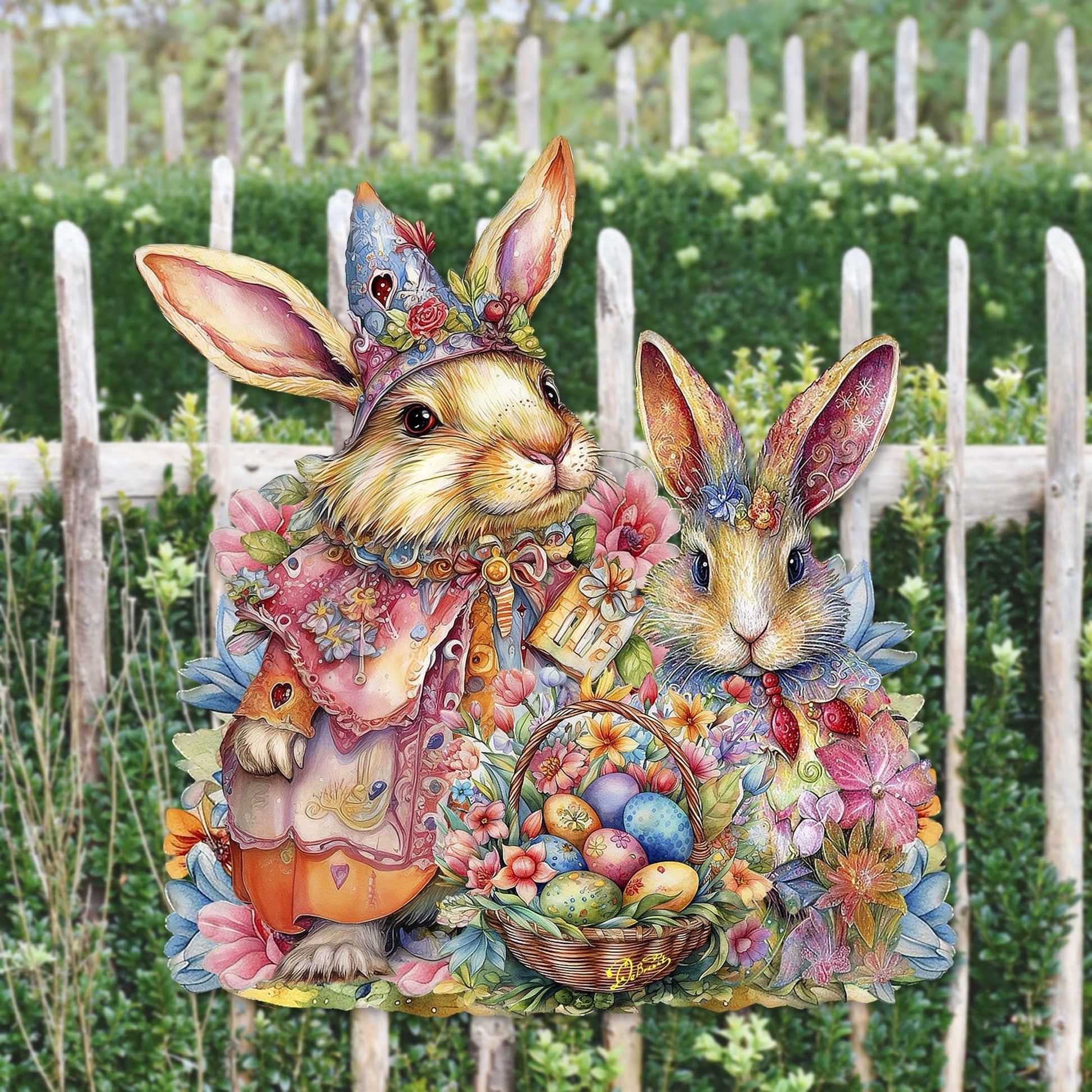 Easter Sweet Couple Holiday Door Decor by G. Debrekht - Easter Spring Decor - 8652768H-2