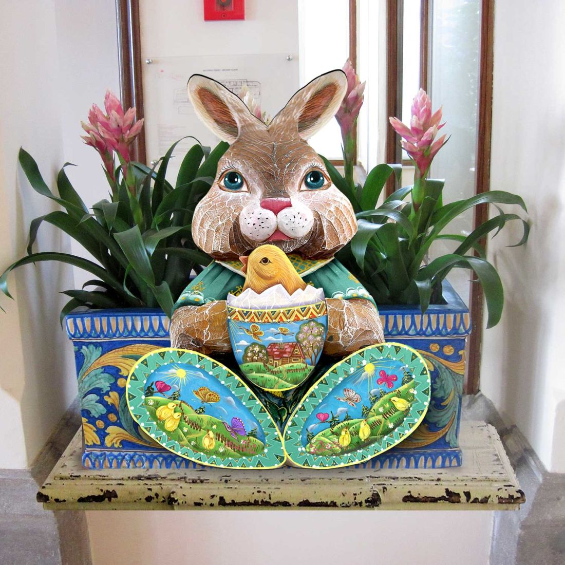 Easter Bunny Easter Holiday Door Decor by G. DeBrekht - Easter Spring Decor - 8144502H-3
