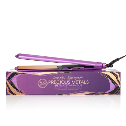 MaxLength 1" Flat Iron with Rose Gold Titanium Plates-9