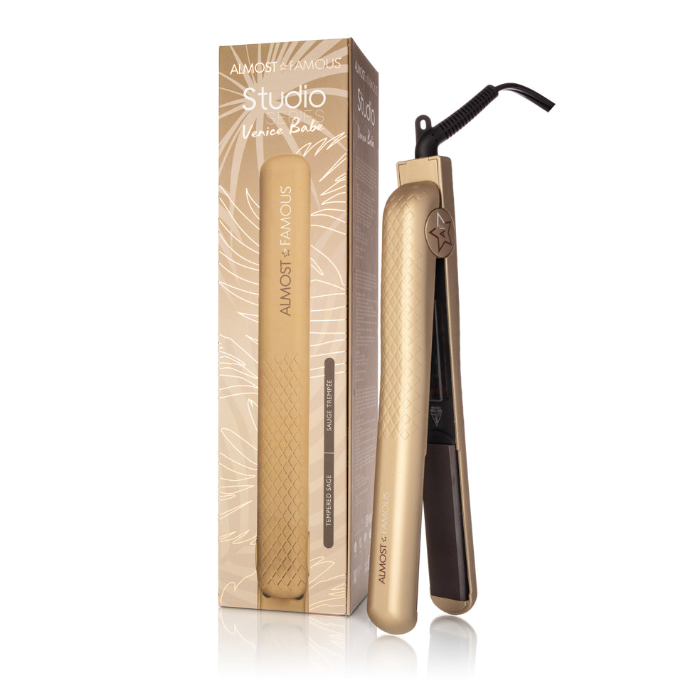 Venice Babe 1.25" Flat Iron with Luxe Gem Infused Plates-7