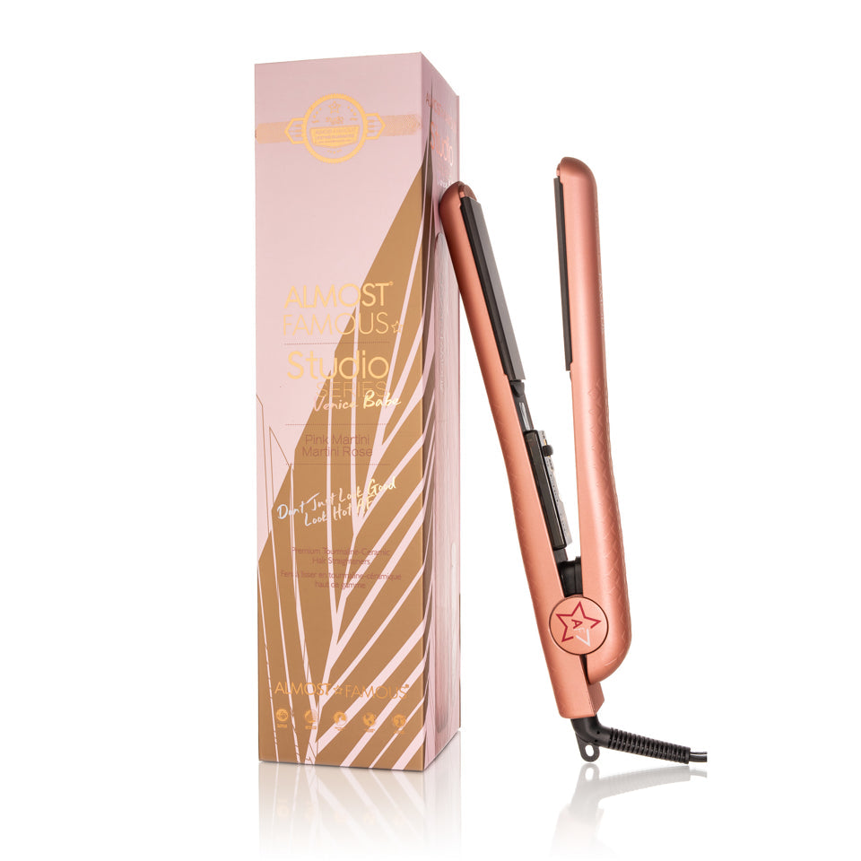 Venice Babe 1.25" Flat Iron with Luxe Gem Infused Plates-7