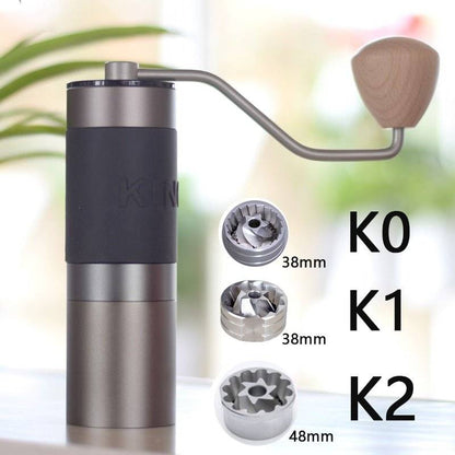 Manual coffee grinder portable mill 420stainless steel 38mm/48mm burr-0