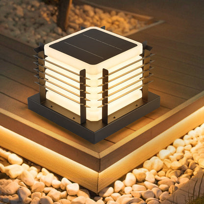 Solar Powered Post Light LED Pillar Lamp-2