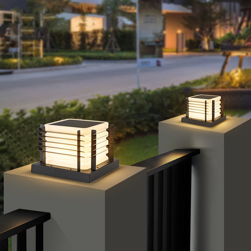 Solar Powered Post Light LED Pillar Lamp-0