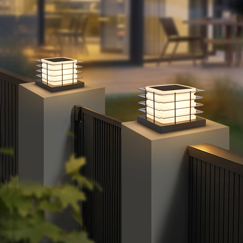 Solar Powered Post Light LED Pillar Lamp-1