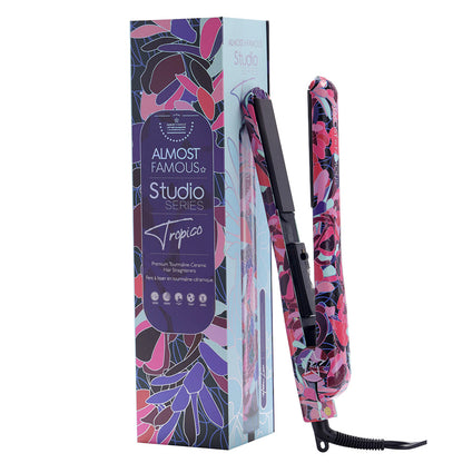 Tropico Studio 1.25" Flat Iron with Waterprint Design-5