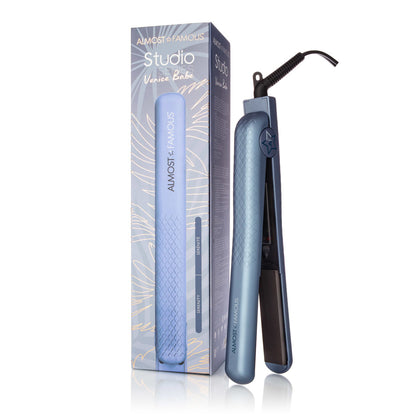 Venice Babe 1.25" Flat Iron with Luxe Gem Infused Plates-6