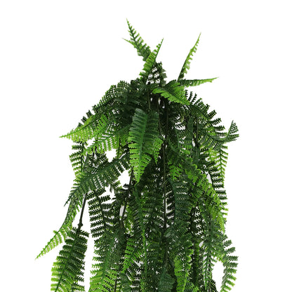 Artificial Hanging Fern Garland Bushes (UV Resistant &amp; Fire Rated | 7.1in x 30in | 18cm x 76cm Each)-2