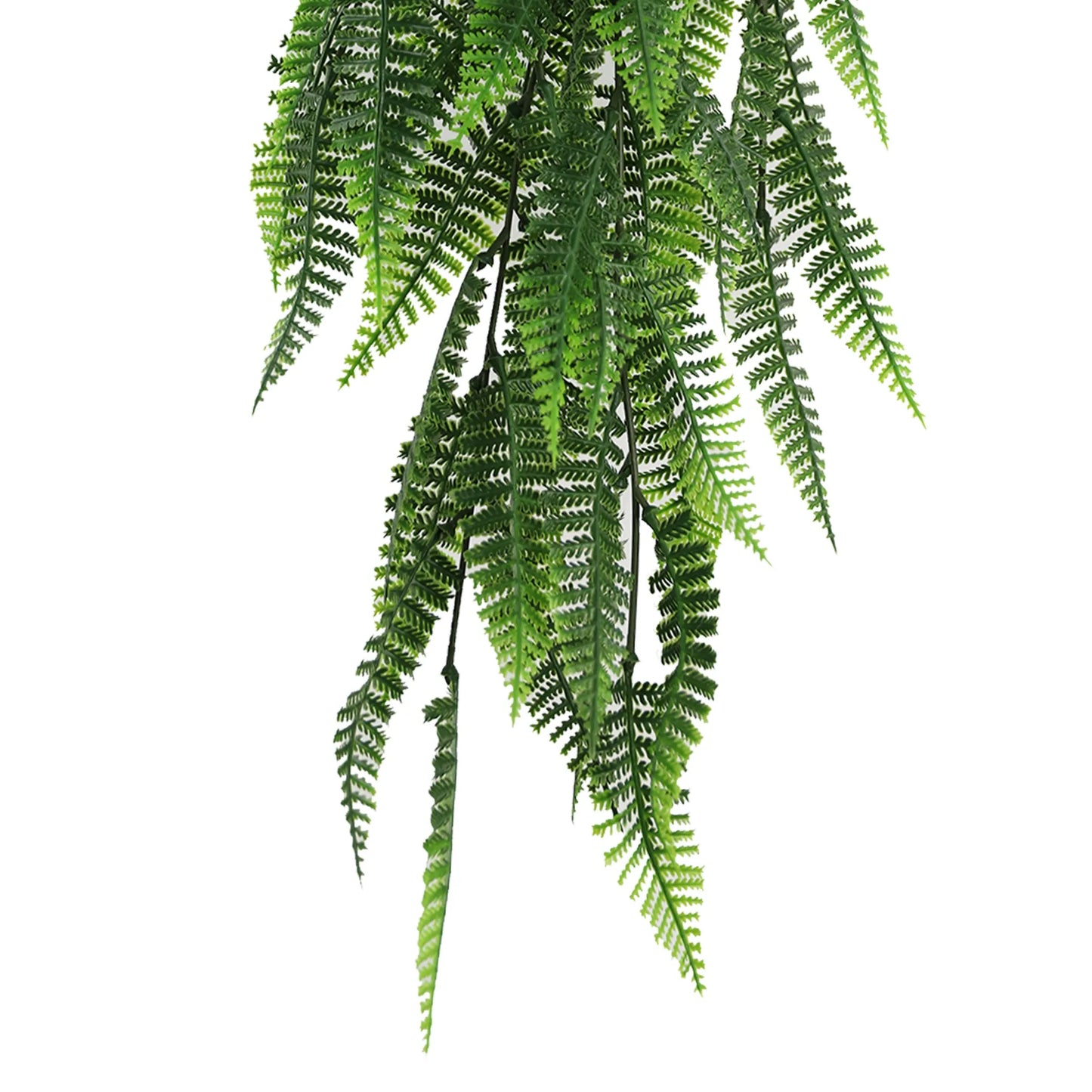 Artificial Hanging Fern Garland Bushes (UV Resistant &amp; Fire Rated | 7.1in x 30in | 18cm x 76cm Each)-4