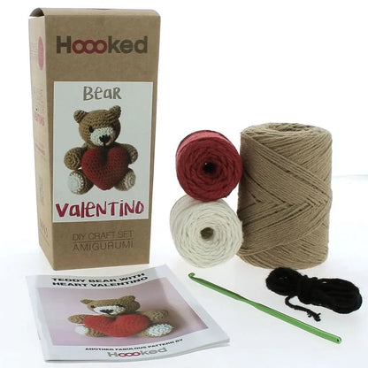 DIY Crochet Kit Teddy Bear With Heart Valentino PAK281-2