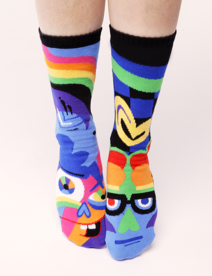 ADULT SILLY & SERIOUS SOCKS-0