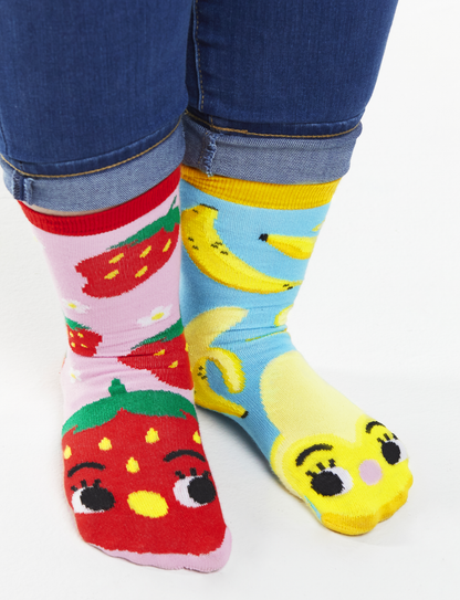 ADULT STRAWBERRY & BANANA SOCKS-0