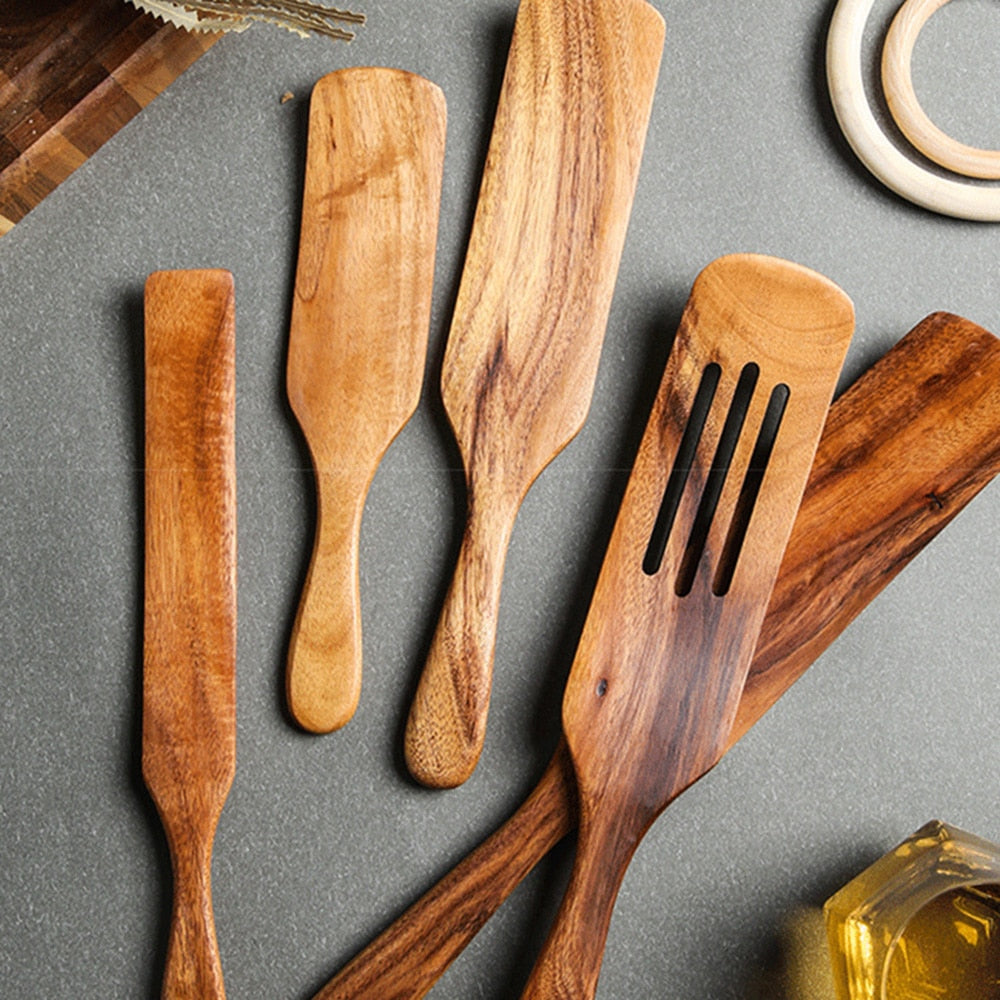 Teak Wooden Cooking Set-3