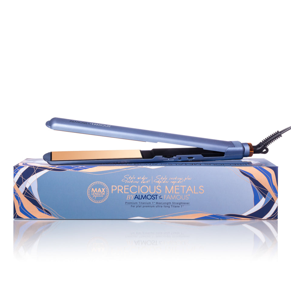 MaxLength 1" Flat Iron with Rose Gold Titanium Plates-12